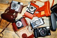Konvolut Vintage Kameras Minolta, Dacora, Bilora Hessen - Herbstein Vorschau