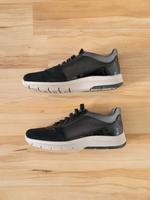 GEOX Sneaker schwarz grau metallic Lack, Gr. 38 Bayern - Würzburg Vorschau