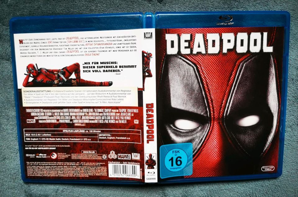 Deadpool - Blu-ray - Ryan Reynolds, T.J. Miller in Hannover