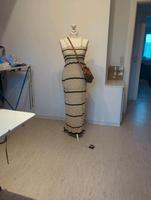 Häkel Kleid beige schwarz  onesize S 36 XS 34 Hessen - Alsfeld Vorschau