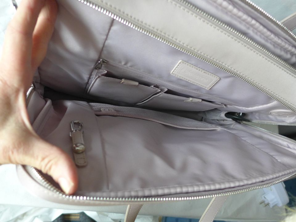 Samsonite Laptoptasche Frauen silbrig altrosa in Freden