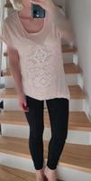 T-Shirt Gr. S Damen Oberteil rosa weiß Shirt Blogger Oversize Nürnberg (Mittelfr) - Nordstadt Vorschau