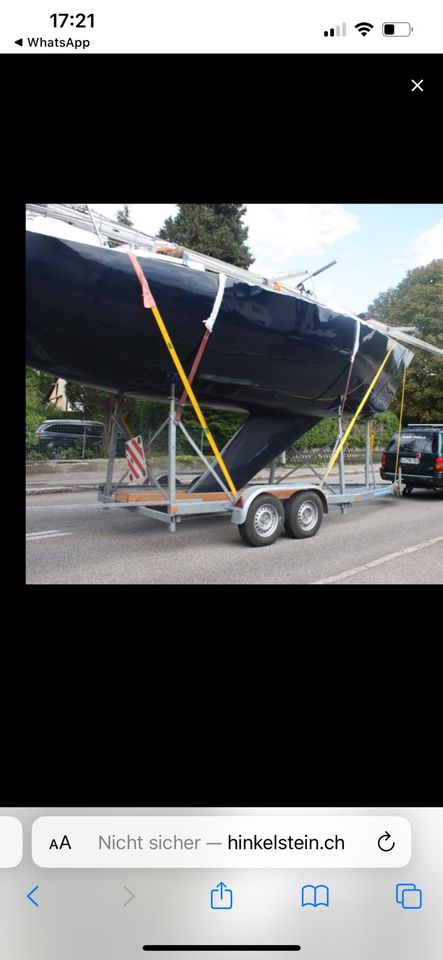 Kleine Segelyacht mit viel Zubehör zum Selbstausbau in Rheinfelden (Baden)