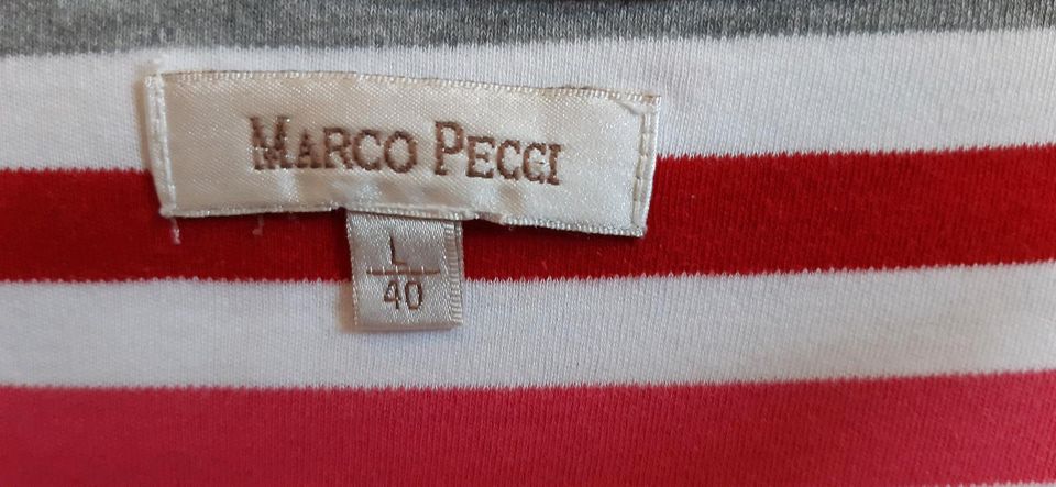T-Shirt gestreift von Marco Pecci Größe 40 in Bochum