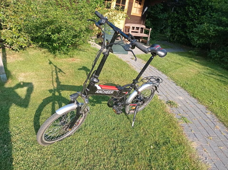 Ancheer E-Bike Falt-/Klapp-Rad 20 Zoll, disc, Versand möglich in Tröndel