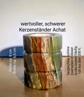 Wertvoller Kerzenständer, Teelichthalter aus Achat Sachsen-Anhalt - Gommern Vorschau