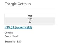 1x Ticket F2-Block Energie Cottbus-Luckenwalde Brandenburg - Cottbus Vorschau