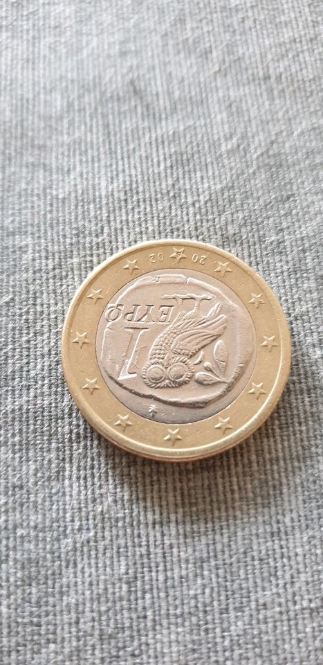 1 Euro Münze Eule Griechenland 2002 mit S im Stern Fehlprägungen in Berlin