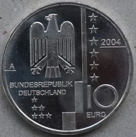 10-Euro-Silber-Gedenkmünze Bauhaus Dessau 2004 Baden-Württemberg - Heidelberg Vorschau