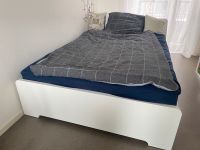 IKEA Bett weiss mit Matratze in BASEL Baden-Württemberg - Weinstadt Vorschau