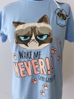 Grumpy Cat Pyjama Schlafkleid Schlafshirt Lounge Katze Nachtkleid Blumenthal - Farge Vorschau