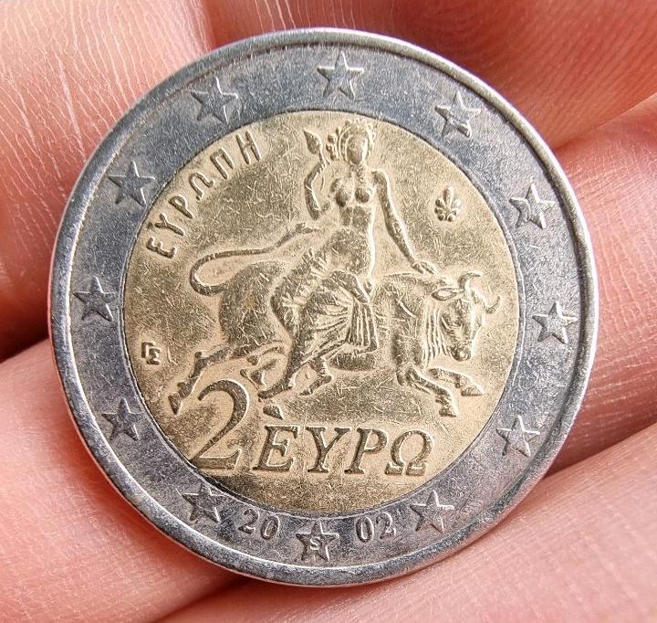 2 Euro münze Griechenland 2002 fehlprägung in Berlin