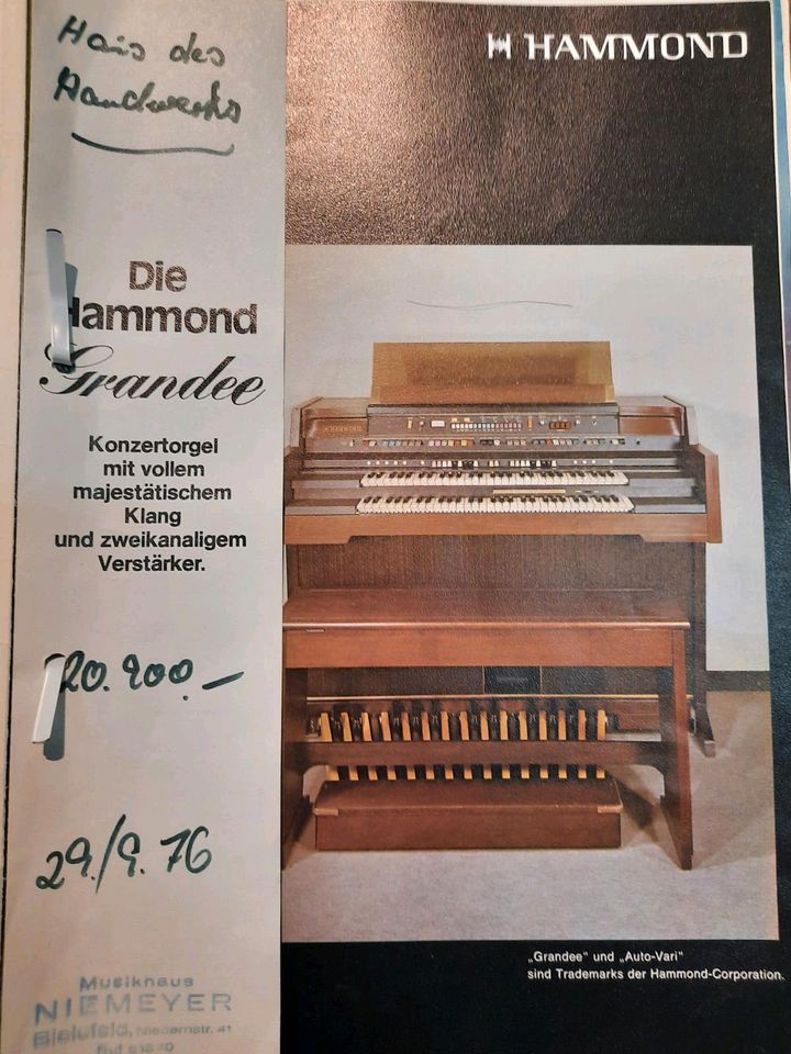 Hammond Orgel Grandee mit Leslie in Hodenhagen