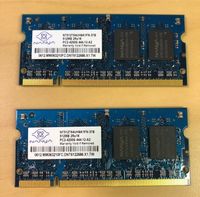 Notebook Speicher 2x Nanya 512MB PC2-4200 533MHz DDR2 SODIMM Niedersachsen - Staufenberg Vorschau