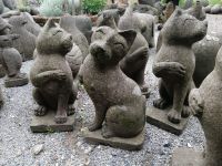 Katze Tier Skulptur Figur Basanit Stein handarbeit Garten Nordrhein-Westfalen - Lotte Vorschau