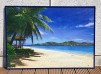 Bild-Poster im Rahmen 100x70cm Karibik Sand Strand Meer Palmen Bayern - Bobingen Vorschau