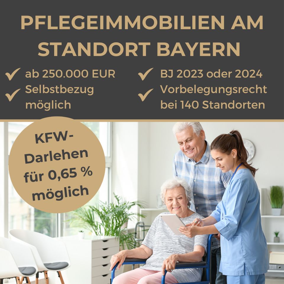 Sichere Pflegeimmobilien in Bayern: Ihre Rendite, Ihre Zukunft – Jetzt entdecken! in Gräfelfing