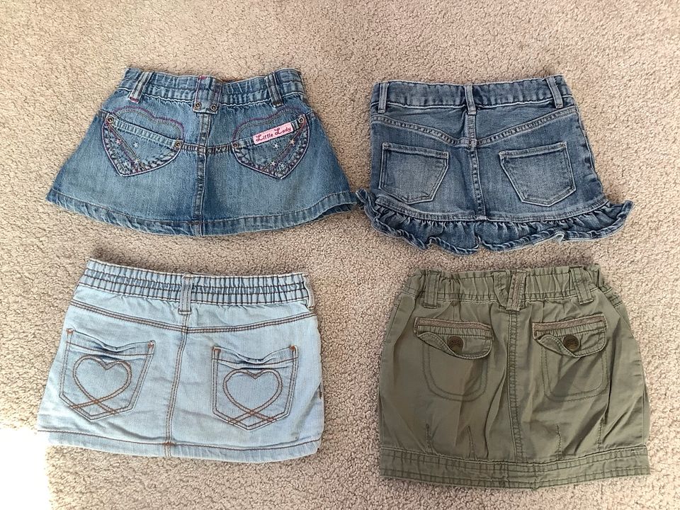 Jeans-Rock Mini-Rock 98 H&M Palomino blau in Landshut