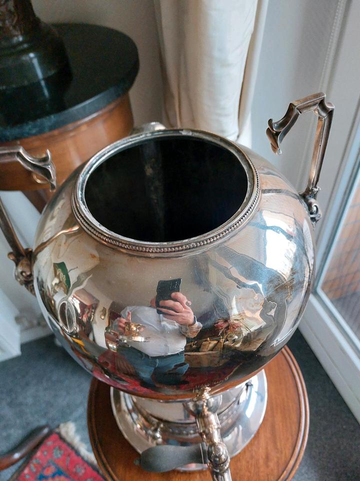 Samowar Kaffee Rechaud Versilbert England Hawkins in Hamburg