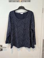 C&A Jersey-Shirt Gr.56/58 blau Sternenmuster langarm Basic-Shirt Hessen - Gernsheim  Vorschau