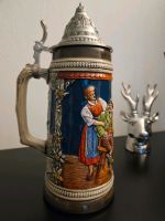 Bierkrug Maß GERZ Zinndeckel Hessen - Selters Vorschau