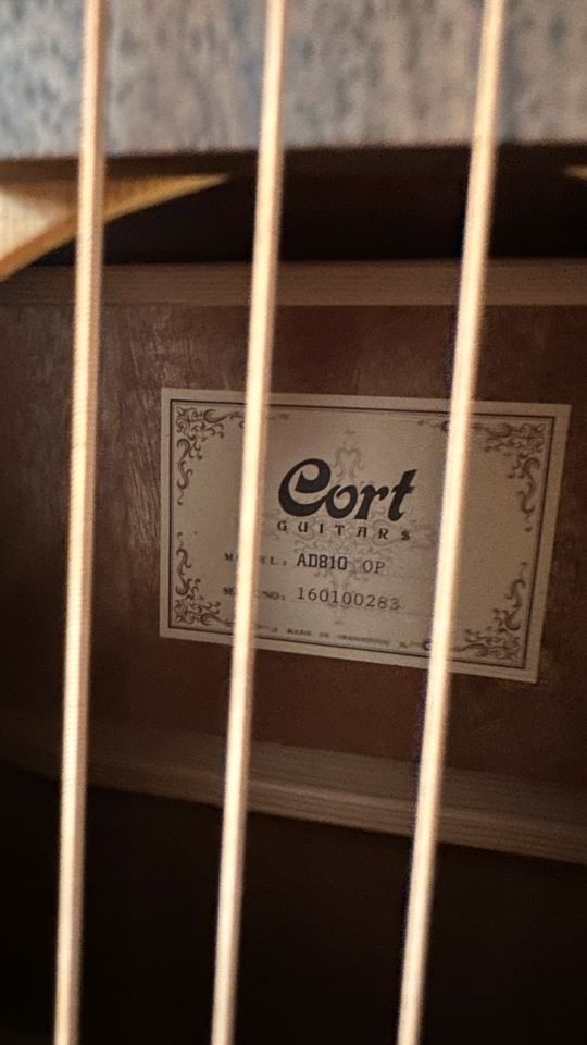 Cort AD810 Open Pore Natural Acoustic Guitar+Gig bag in Berlin
