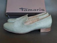 Tamaris Slipper Halbschuhe grün 40 Leder Snake Schuhe Ballerina Bayern - Goldbach Vorschau