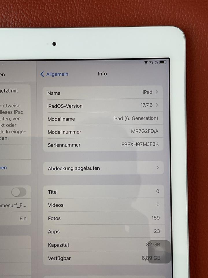 TOP! iPad 6th Generation WI-FI 32GB (2018) Space Gray, mit OVP in München