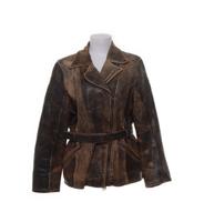 Taillierte Lederjacke in verwaschenem braun Kr. München - Ismaning Vorschau