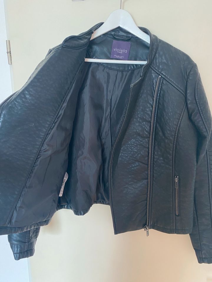 MANGO Lederjacke  XL in Karlsruhe