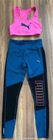 Puma Sportset Gr. S 38/38 Leggings Bustier Top türkis pink Bayern - Emskirchen Vorschau