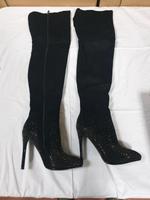 Velours Overknee High Heels Stiefel mit Strass Schwarz Gr. 39 Neu Bonn - Tannenbusch Vorschau