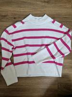 Strickpullover weiß pink Bayern - Königsbrunn Vorschau