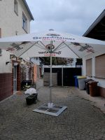 Sonnenschirm ca 4 ×4 mit Werbung und Ständer Hessen - Rodenbach Vorschau
