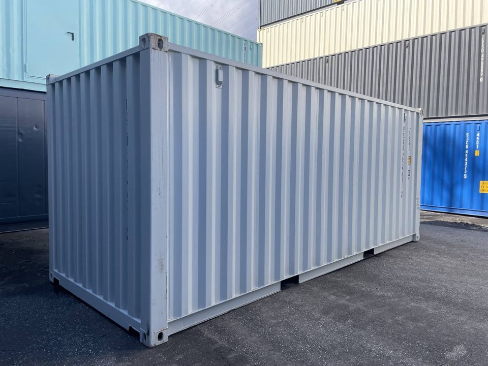 ✅ Seecontainer 20 Fuß ONE WAY NEU / NEUE Lagercontainer/ Materialcontainer RAL 7035 in Hamburg