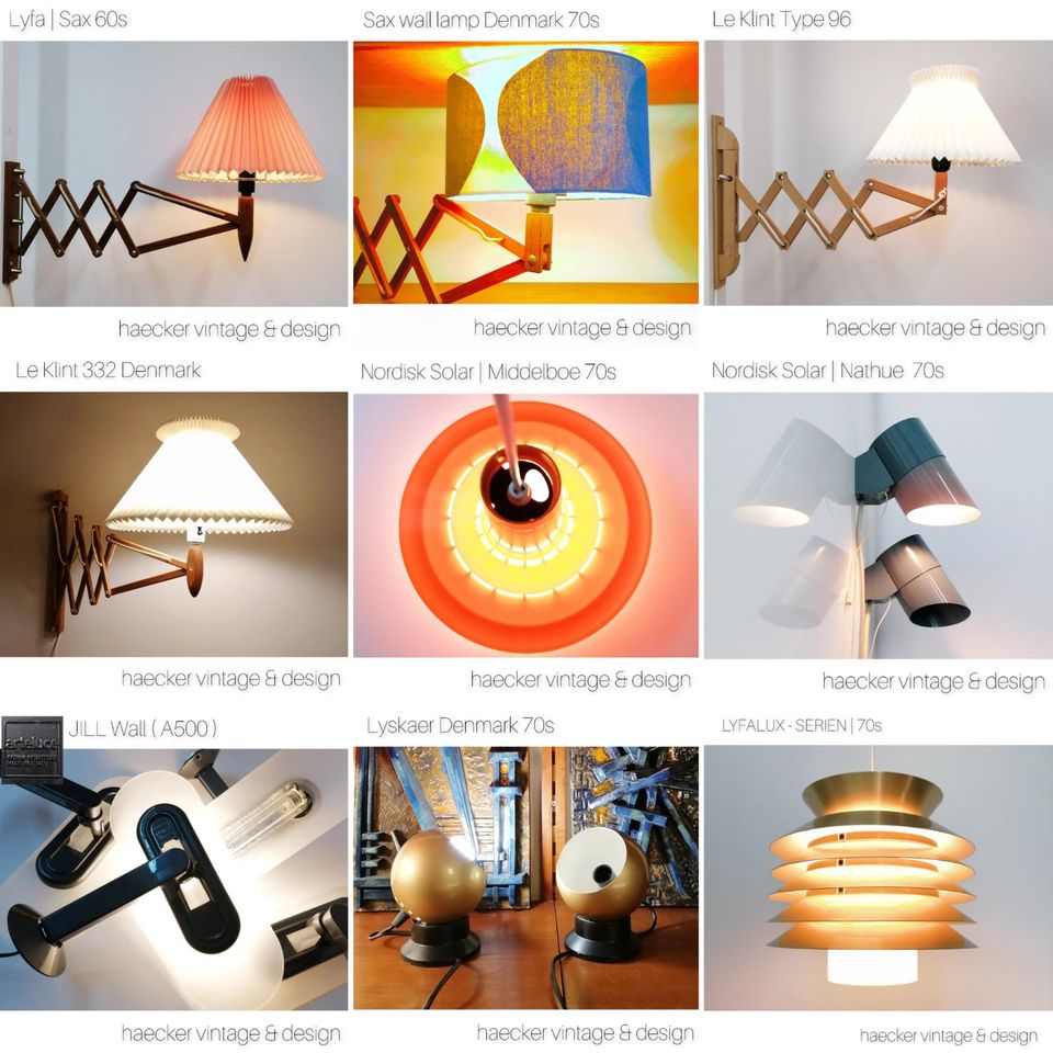 Lampe golden danish Design zu mid-century poulsen ph lyfa retro in Berlin