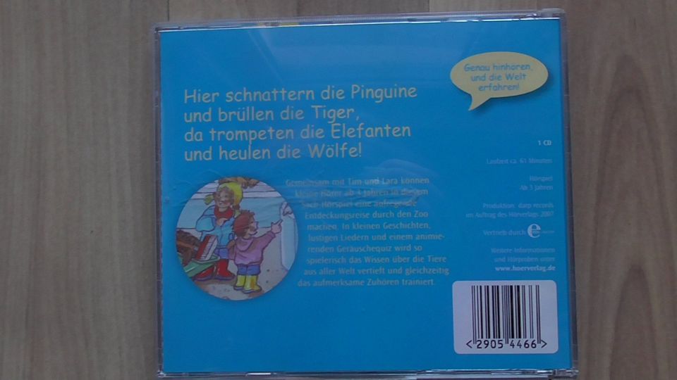 CD Hörspiel "Was hör ich da? Im Zoo" in Mannheim