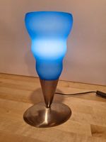 Tischlampe Fischer Leuchten Glas Blau Ständer Nickel Höhe 31 Baden-Württemberg - Heidelberg Vorschau