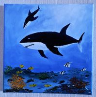 Hai Fisch Bild maritim Ölbild Leinwand Dekoration Niedersachsen - Nordstemmen Vorschau