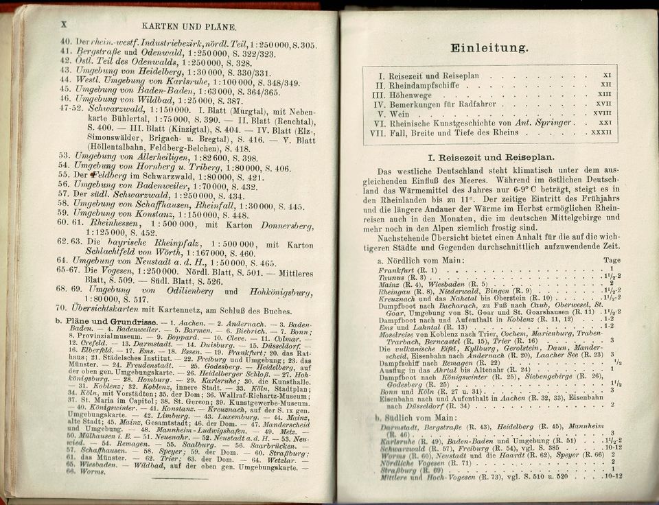 Baedekers RHEINLANDE – Die Rheinlande–Schwarzwald–Vogesen – 1912 in Titz