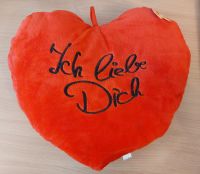 rotes Herz-Kissen "Ich liebe Dich" Baden-Württemberg - Schlaitdorf Vorschau