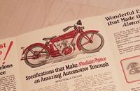 Indian Motocycle 1925 Prince Brochure Scout Chief Brandenburg - Hennigsdorf Vorschau