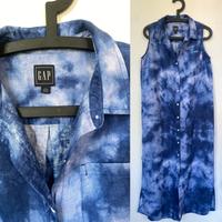 GAP Maxi Kleid lang hell blau Wolken Gr. S/M Leinen Baumwolle Berlin - Mitte Vorschau