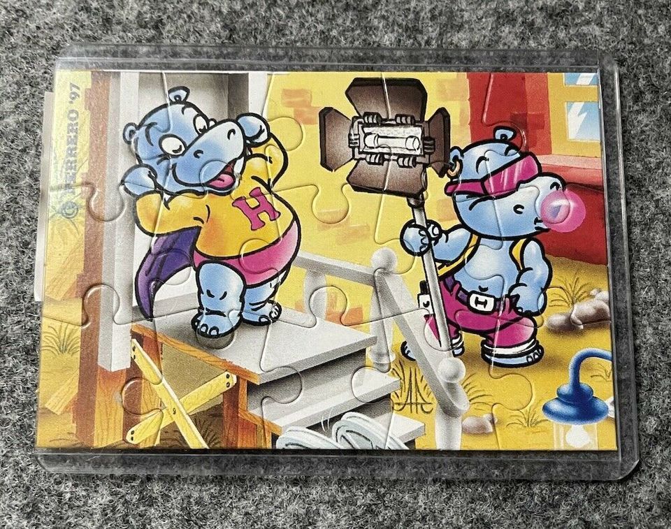 Ü Ei Puzzle Happy Hippo Hollywood Stars 1997 BPZ und Schutzhülle in Ottweiler