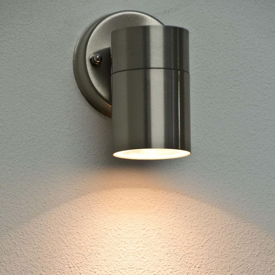 Moderne Außenlampe Edelstahl ALASKA GU10 Lichtmuster IP44 NEU in Chemnitz