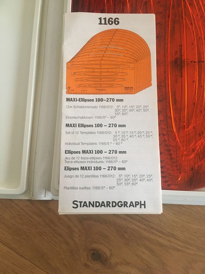 Rarität! STANDARDGRAPH MAXI Ellipsenset No 1166/012 in Berg