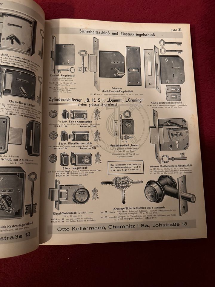 Antiker Katalog 1930 Otto Kellermann Eisenwaren/Werkzeuge rar ! in Leipzig