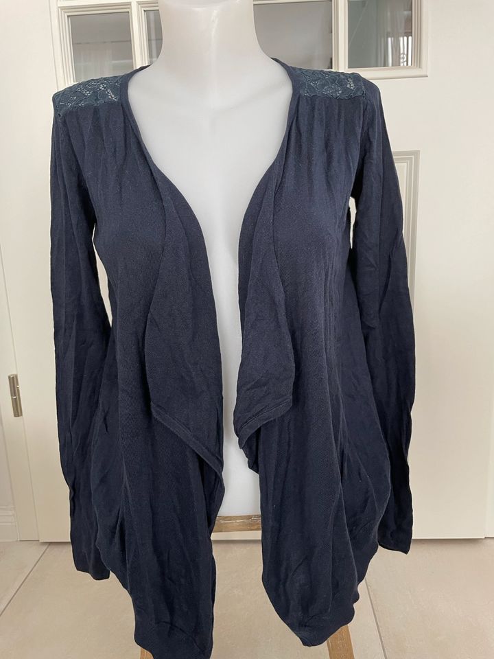 Tom Tailor Strickjacke Gr s Blau mit Spitze in Sittensen