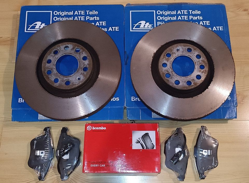 2x ATE Bremsscheiben | Brembo Bremsbeläge | A6 4B C5 2.5TDI 1LG in Opfenbach