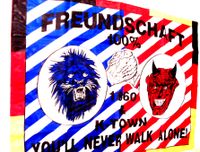 Fußball-Fanartikel Fahne Kaiserslautern/München 60  Berlin Berlin - Schöneberg Vorschau